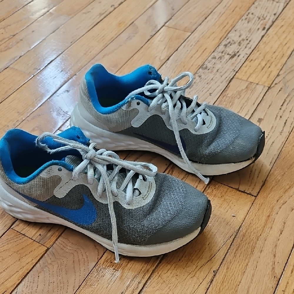 Nike Blue and Gray Athletic Shoes